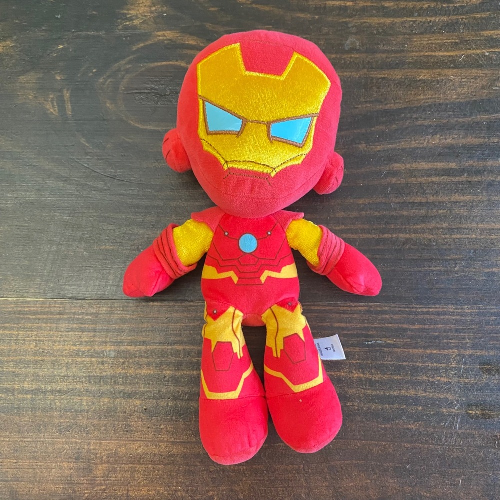 Marvel Avengers Iron Man Plush Stuffed Superhero Toy Red Gold 11 Inch